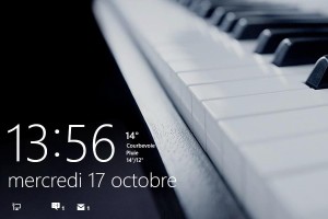 L’écran de verrouillage (crédit : 01net) L’écran de verrouillage (crédit : 01net)