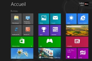 L'écran d’accueil (crédit : 01net) L'écran d’accueil (crédit : 01net)