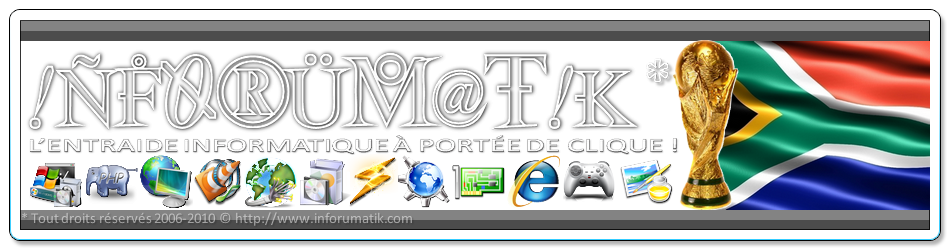 Bannière spéciale Coupe du Monde 2010