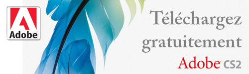 Bannière Téléchargez gratuitement Adobe CS2