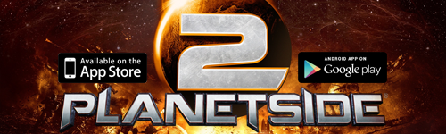 Bannière PlanetSide 2 - Application Mobiles