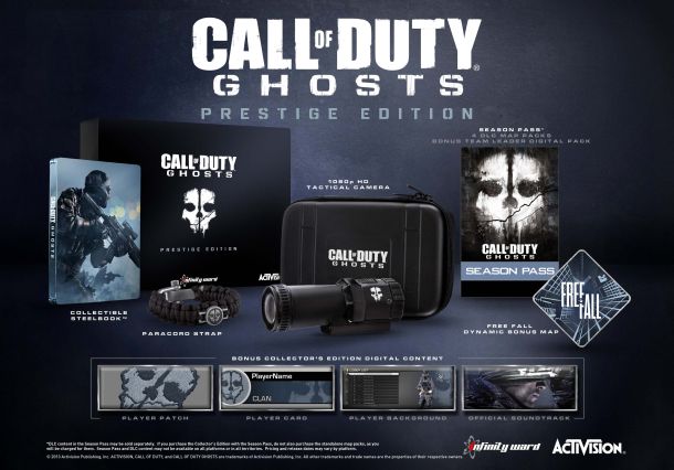 Contenu Call of Duty : Ghosts Prestige