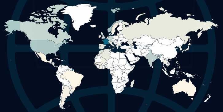 Meilleurs Voeux 2014 - Statistiques pays