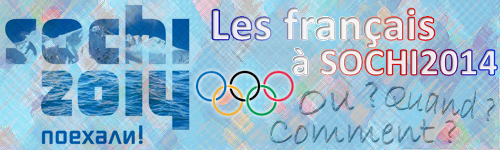 Bannière Les français à Sochi2014