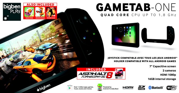 GameTab-One : Pack Gaming
