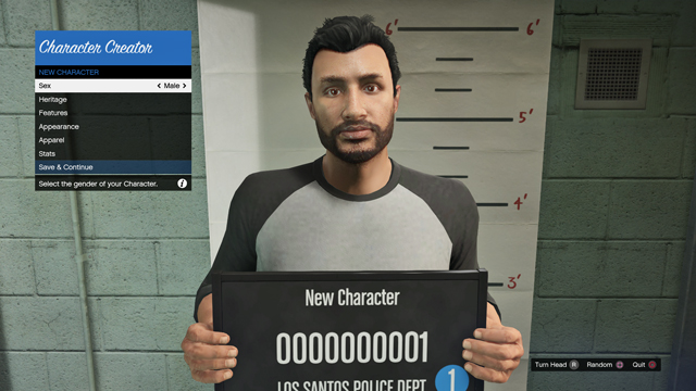 GTA V - Editeur de personnages