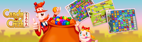 Bannière Candy Crush Saga