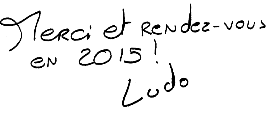 Merci et rendez-vous en 2015 !
