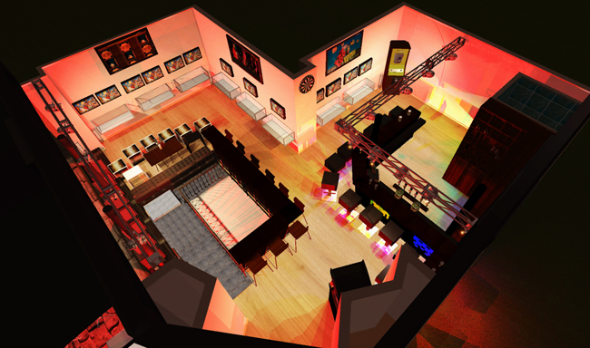 Bar "Le Reset" : Plan du rez-de-chaussé