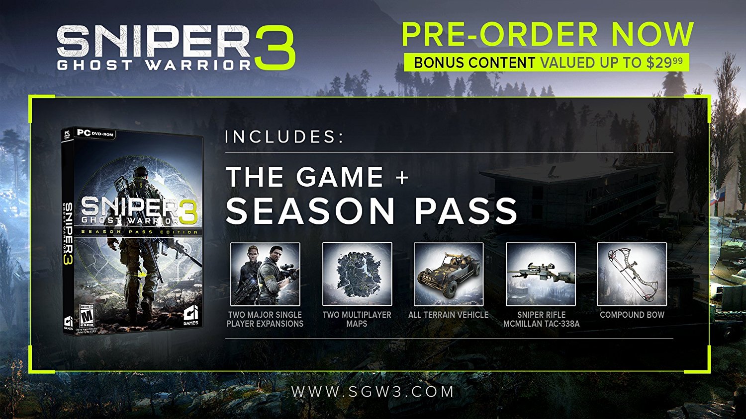 Sniper Ghost Warrior 3 "Season Pass Edition Exclusive"