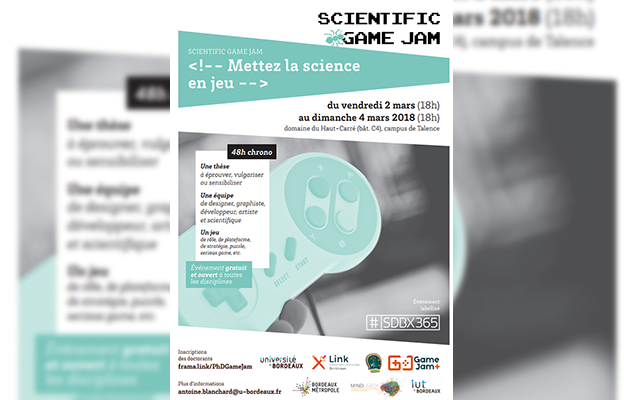 Scientific Game Jam 2018 @ TALENCE