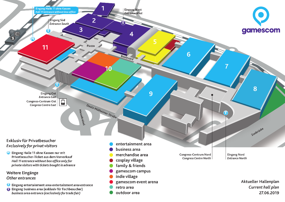 gamescom 2019 : Plan