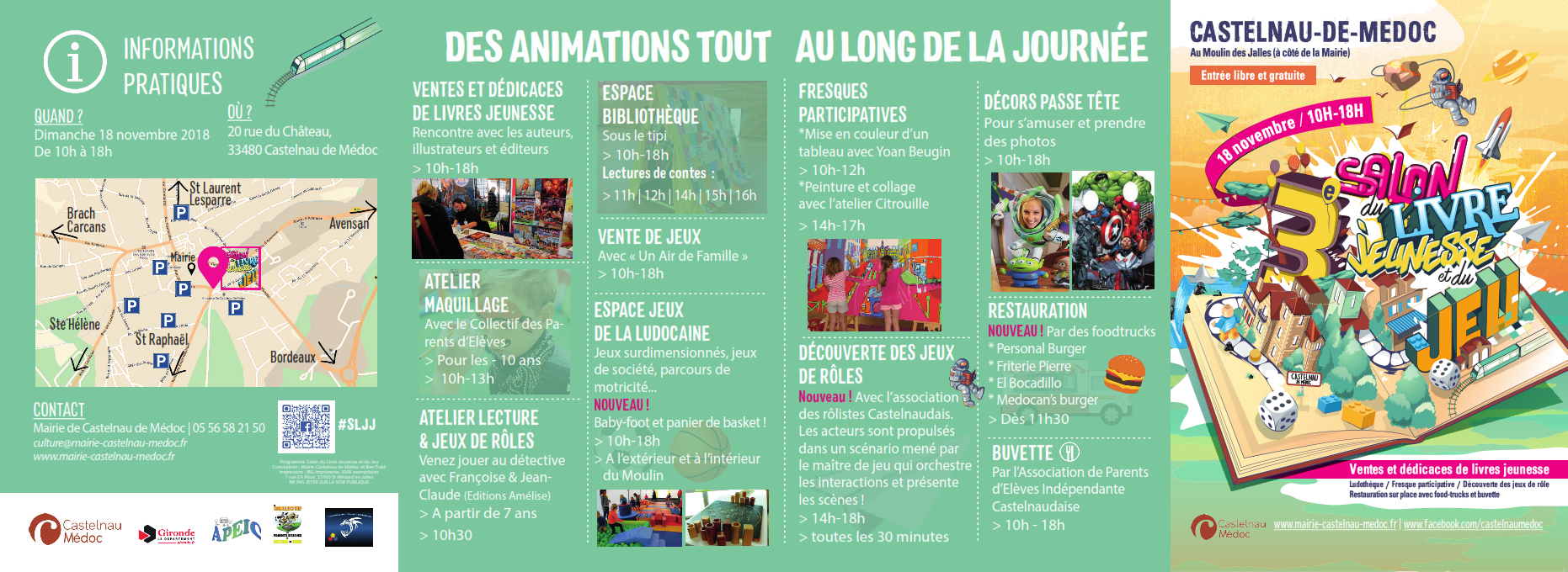 Salon du Livre Jeunesse et du Jeu 2018 : Programme