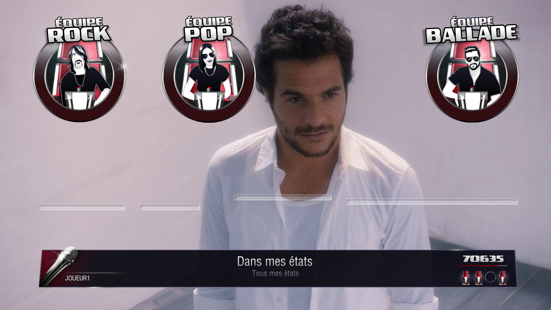 The Voice, La plus belle voix - Le jeu vidéo officiel : Screenshot