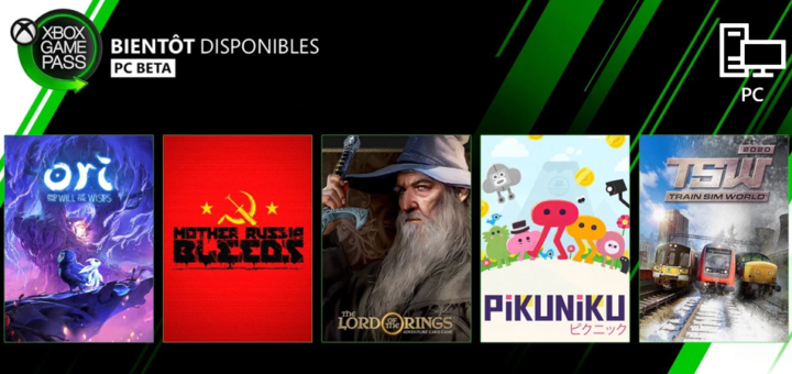 Xbox Game Pass pour PC : Mars 2020