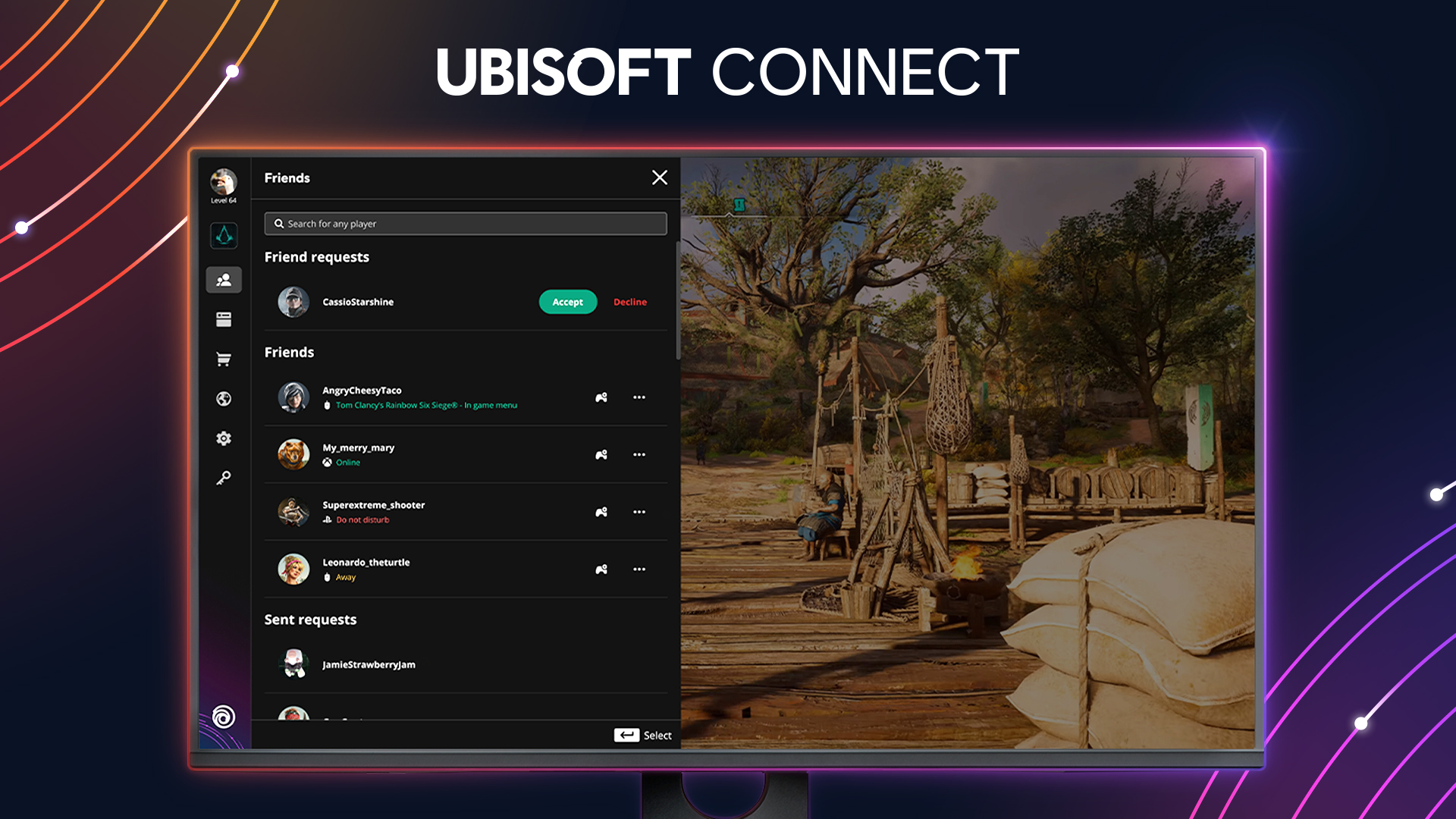 Ubisoft Connect : Overlay friends
