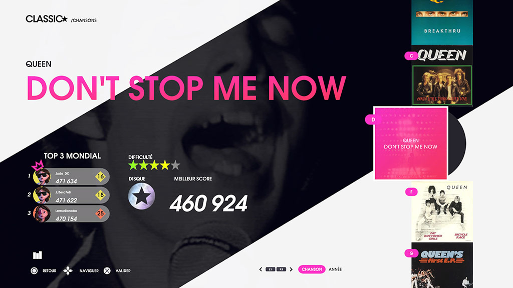 Let's Sing Queen "Don't stop me now"