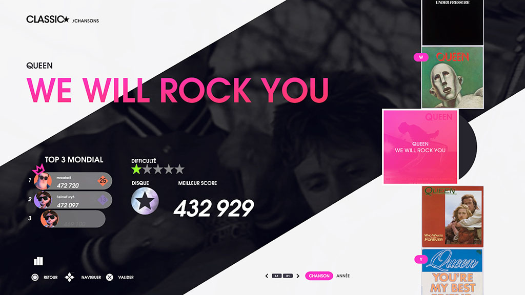 Let's Sing Queen "We will rock you"