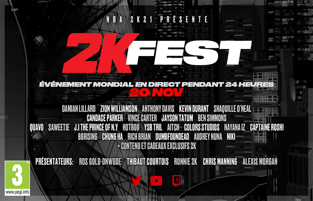 NBA 2K2021 présente 2Kfest 2020