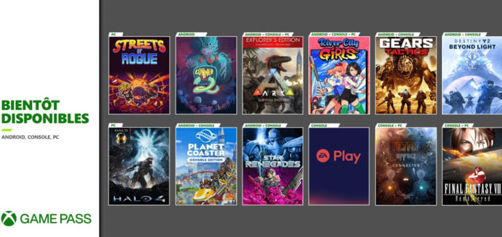 Xbox Game Pass : Novembre 2020