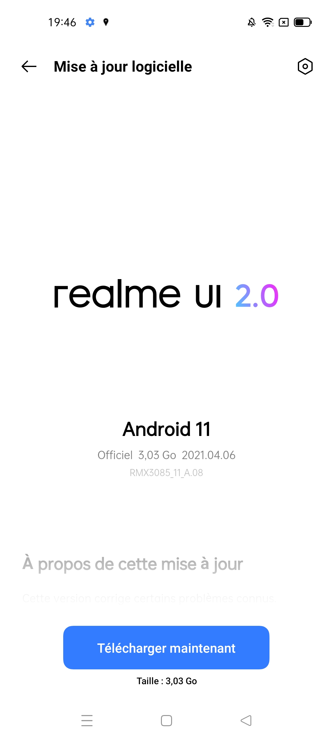 Realme 8 : Realme UI 2.0
