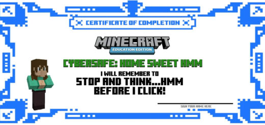 Minecraft Education Edition : CyberSafe Home Sweet Hmm