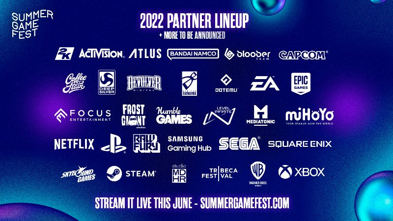 Summer Game Fest 2022 - Partenaires Line Up