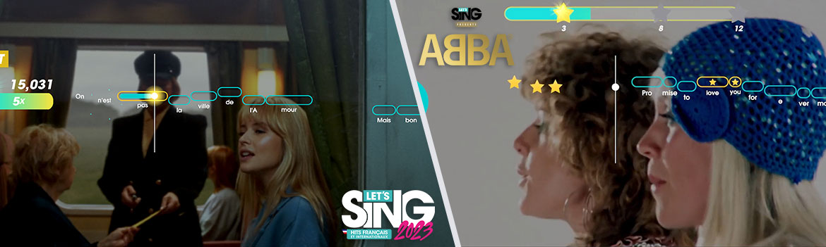 Let's Sing 2023 et Let's Sing presents ABBA
